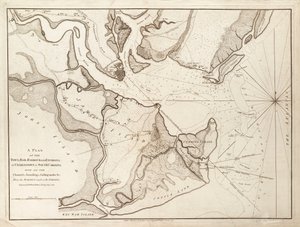 Plan van Charlestown, South Carolina door William Faden