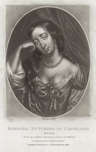 Barbara, Hertogin van Cleveland door William Faithorne