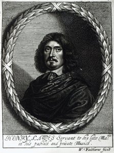 Henry Lawes (1596-1662) door William Faithorne