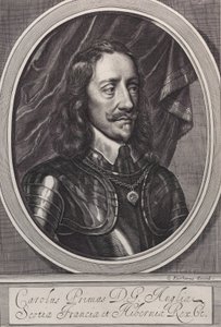 Koning Karel I, ca. 1658 door William Faithorne