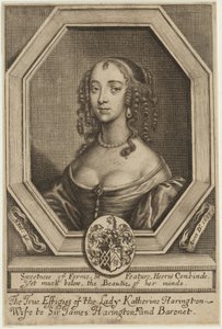Lady Katherine Harrington door William Faithorne