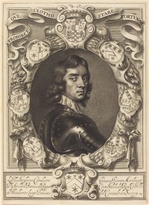 John Mordaunt, Burggraaf Mordaunt door William Faithorne after Robert Walker