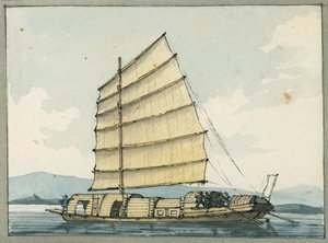 Chinese handelsboot door William Ffarington