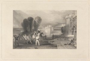 Mannering, Hazlewood en Smokkelaars door William Finden