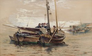 Het oorlogsnieuws lezen door William Fleming Vallance