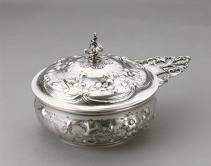 Porringer met deksel door William Forbes
