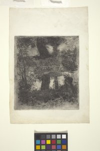 Landschap met Faun en Vijver (Gereflecteerd Landschap)