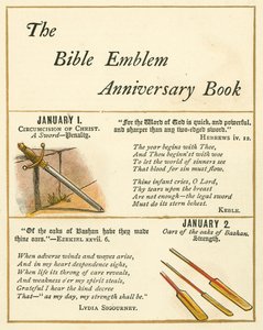 Pagina uit Het Bijbel Embleem Jubileumboek