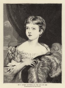 H M Koningin Victoria op tienjarige leeftijd door William Fowler