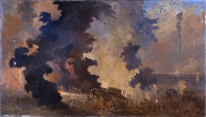 Dieppe, augustus 1942 door William Francis Longstaff