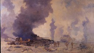 De Slag bij El Alamein door William Francis Longstaff
