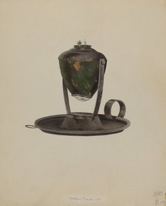Walvislamp, 1938 door William Frank