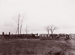 Fort Brady, Virginia, nabij Dutch Gap, 1865 door William Frank Browne
