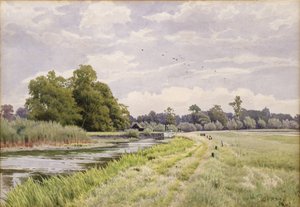Op de Rivier Ouse, Hemingford Grey, 1904