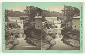 Bovenste Cascade. Ithaca Gorge, eind 19e eeuw