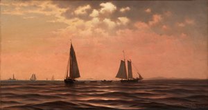 Middag op Saco Bay, Kust van Maine door William Frederick De Haas