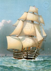 HMS Victoria, Royal Navy 121 kanon oorlogsschip, c1859 c1890-c1893