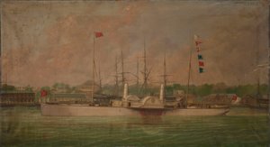 De raderstoomboot 