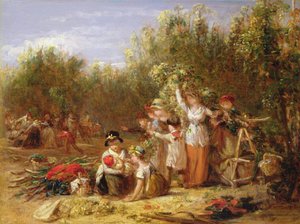 De hop tuin door William Frederick Witherington