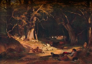 De Middag Retreat, ca. 1845 door William Frederick Witherington
