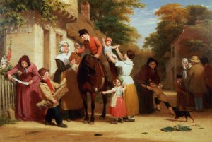Het dorpspostkantoor door William Frederick Witherington