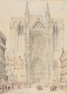 Gevel van de Kathedraal van Rouen door William Frome Smallwood