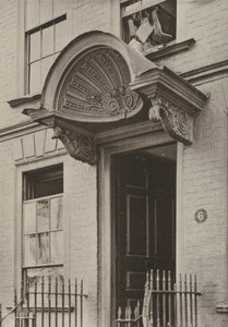 Deur, Bristol (zwart-wit foto) door William Galsworthy Davie