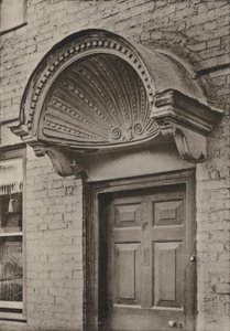 Deur, Ledbury, Herefordshire (zwart-wit foto) door William Galsworthy Davie