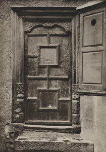 Deur, Looe Street, Plymouth (zw/w foto) door William Galsworthy Davie