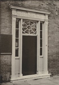 Deur, Newbury, Berks (zwart-wit foto) door William Galsworthy Davie