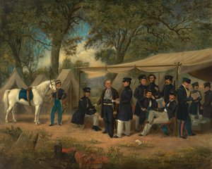 Zachary Taylor bij Walnut Springs, 1847 door William Garl Browne