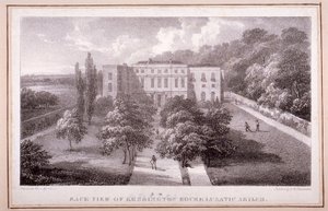 Uitzicht op Kensington House Lunatic Asylum door William Gauci