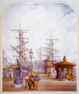 Waterloo Docks, Liverpool door William Gawin Herdman