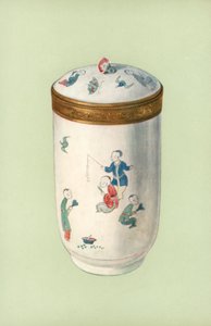 Toiletpot, Chantilly, met Japans ontwerp door William Gibb