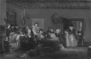 Het Lezen van het Testament, ca. 1820