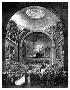 Gemeenteraadskamer, Guildhall, Stad van Londen, 1886