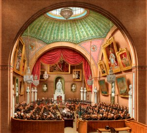 Raadzaal, Guildhall, City of London, 1886 door William Griggs