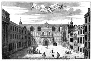 Uitzicht op Guildhall, City of London, 1755 1886 door William Griggs