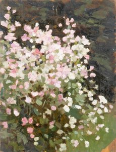 Roze Bloemen, c.1930 door William Gunning King