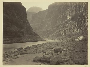 Colorado River, monding van Kanab Wash, kijkend naar het westen, 1872 door William H. Bell