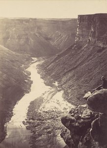 Grand Canyon, Colorado River, nabij Paria Creek, kijkend naar het westen, 1872