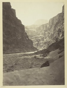 Grand Cañon van de Colorado River, monding van Kanab Wash, westwaarts kijkend door William H. Bell