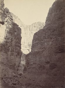Kalkstenen muren, Kanab Wash, Colorado River, 1872 door William H. Bell