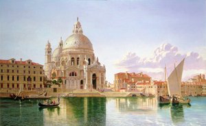 Een uitzicht op Santa Maria Della Salute, Venetië