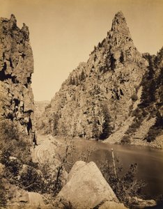 Currecanti-naald, Zwarte Cañon van de Gunnison door William H. Jackson