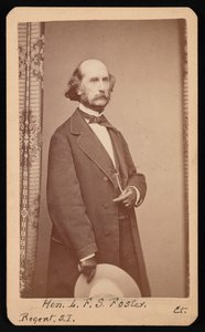 Portret van LaFayette Sabine Foster 1806-1880, tussen 1871 en 1880 door William H Jennings