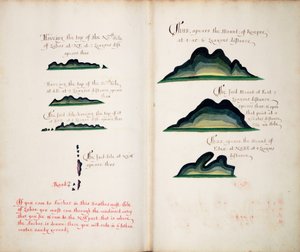 Uitzichten van Isla Lobos en bergen door William Hack