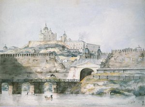 Uitzicht op de stad Smolensk, 1787