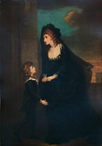 Mevrouw Siddons en Haar Zoon in de Tragedie van Isabella, 1784, 1935 door William Hamilton