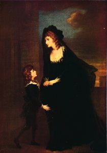 Mevrouw Siddons en haar zoon in de tragedie van Isabella, 1784